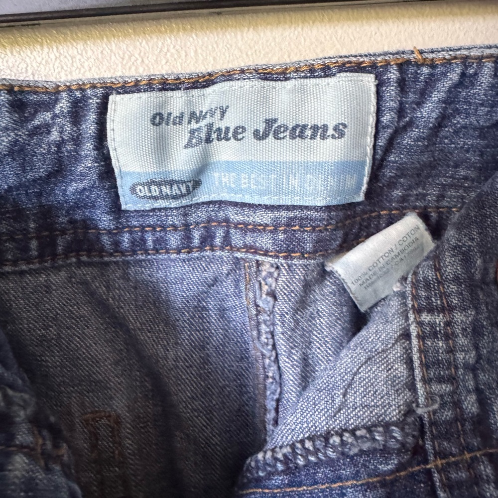 Vintage y2k Old Navy Blue Jeans Denim Skirt - Picture 4 of 7